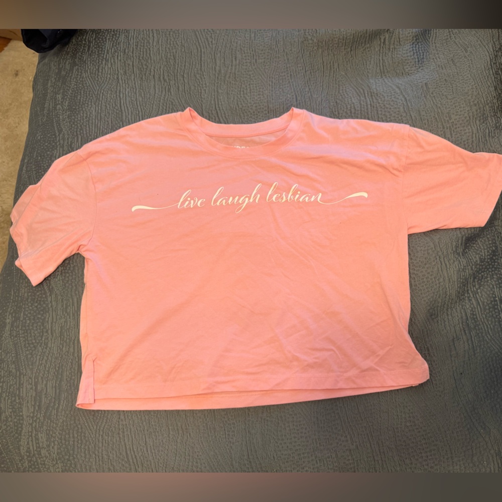 Women’s Crop Top “Live Laugh Lesbian”